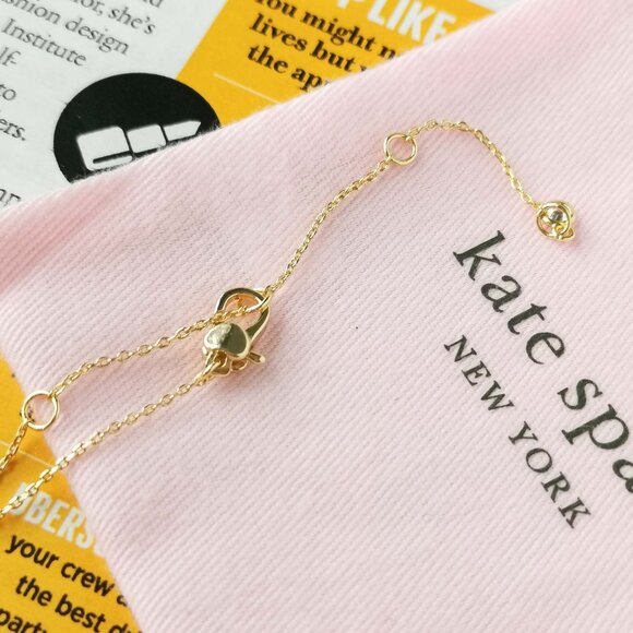 Kate Spade heritage spade heart necklace white - Picture 3 of 3